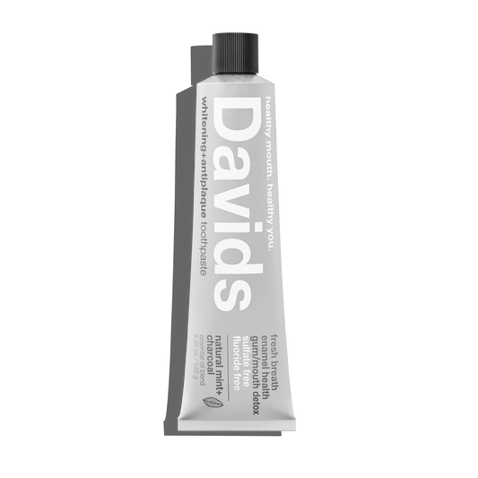 Davids Premium Whitening + Anti-plaque Toothpaste / Natural Mint + Charcoal 149g