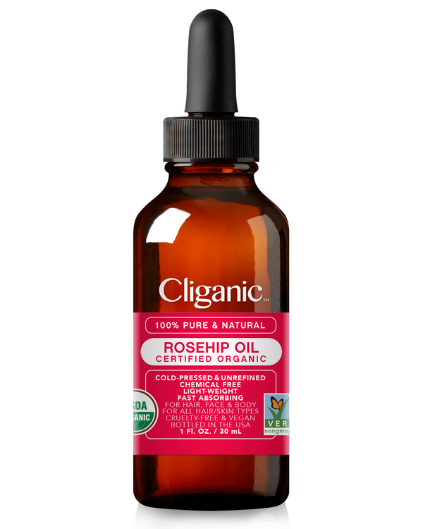 CLIGANIC, 100% Pure & Natural, Rosehip Oil, 120ML
