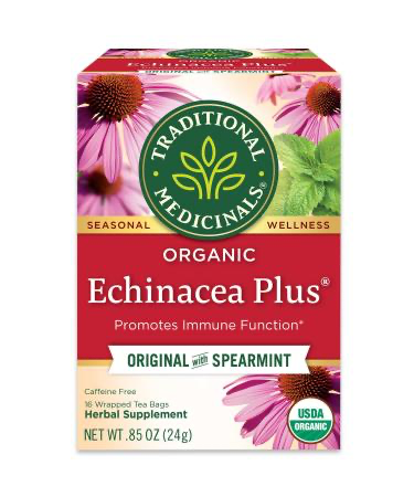 Traditional Medicinals Organic Echinacea Plus Original with Spearmint 24G
