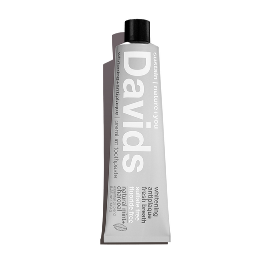 Davids Premium Whitening + Anti-plaque Toothpaste / Natural Mint + Charcoal 149g