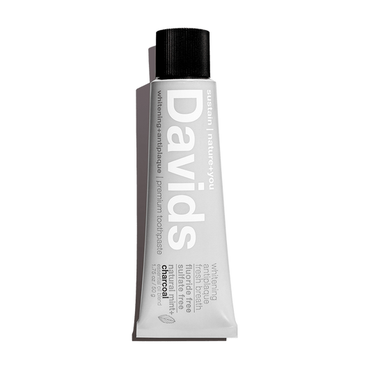 Davids Premium Toothpaste Whitening Antiplaque fresh breath / Natural Mint + Charcoal 50g