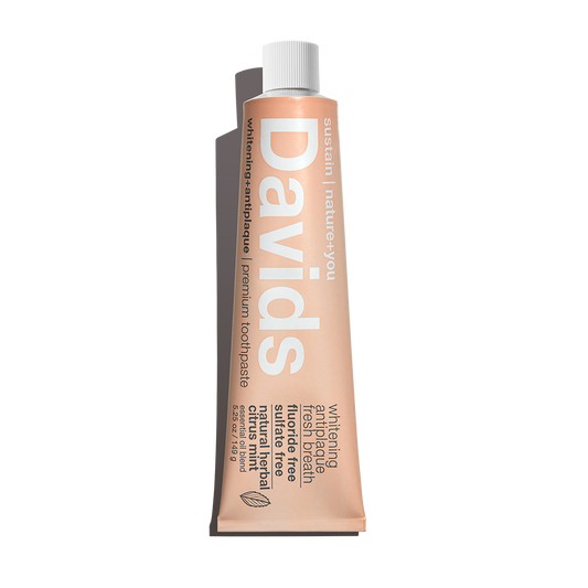 Davids Premium Toothpaste Whitening Antiplaque fresh breath / Natural Herbal Citrus Mint 149G