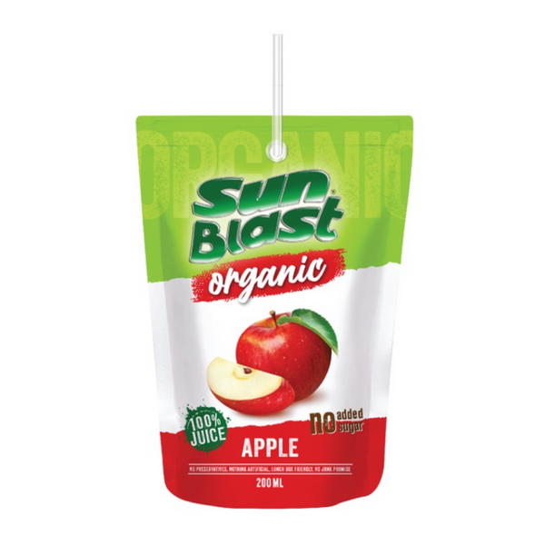 Sun Blast Organic Apple Juice  No added sugar - 200 ML