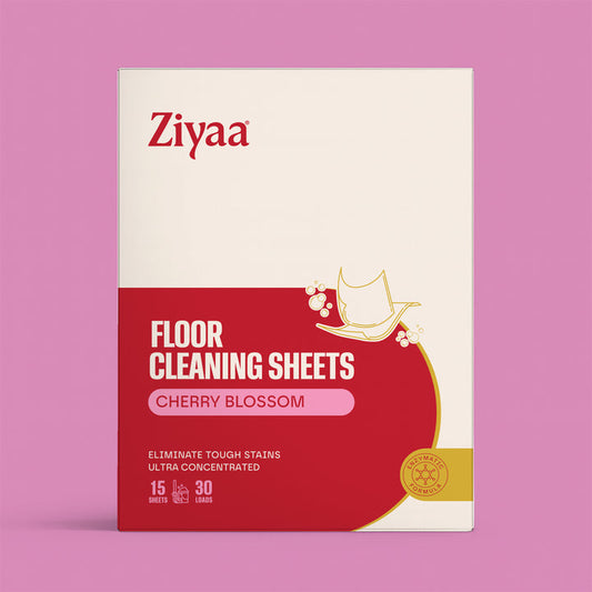 Ziyaa Floor Cleaning Sheets (Cherry Blossom) - 15pcs 30 Washes