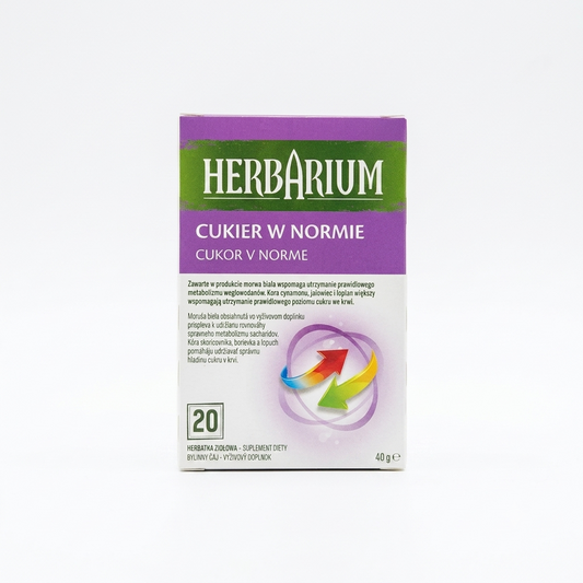 Herbarium Cukier w Normie – Herbal Tea for Maintaining Sugar 20 pcs.