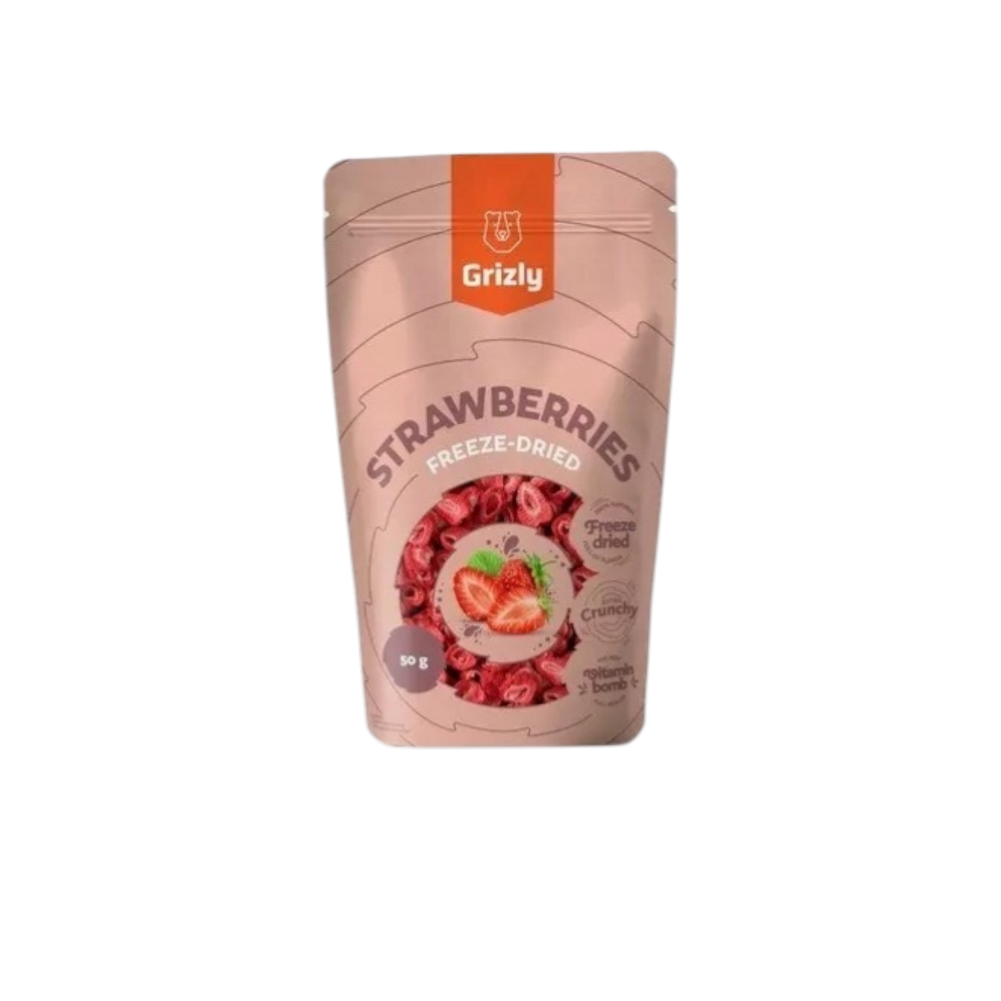 GRIZLY Freeze-dried Strawberries 50 g