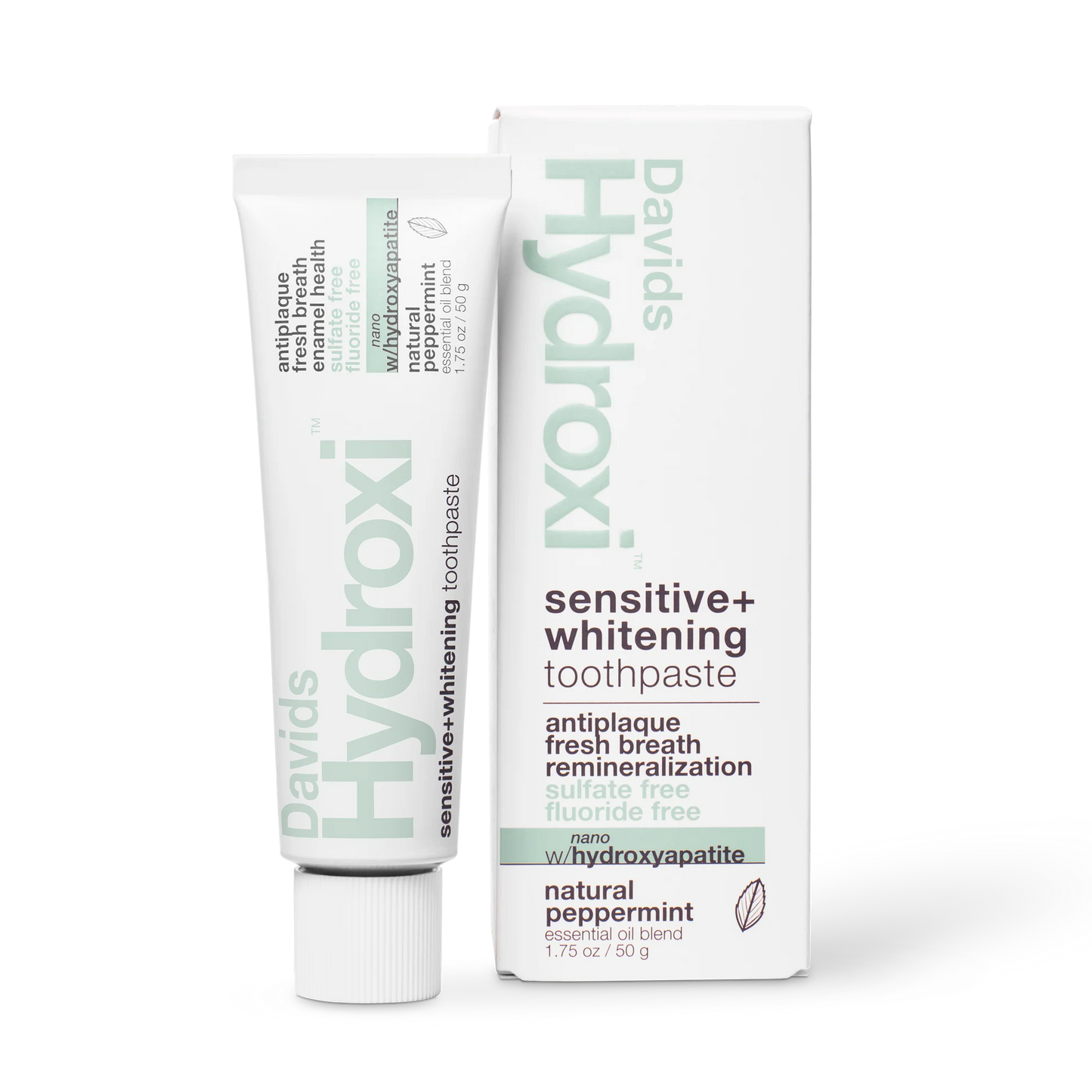 Davids Premium Toothpaste Sensitive Whitening Nano-Hydroxyapatite / Peppermint 50g