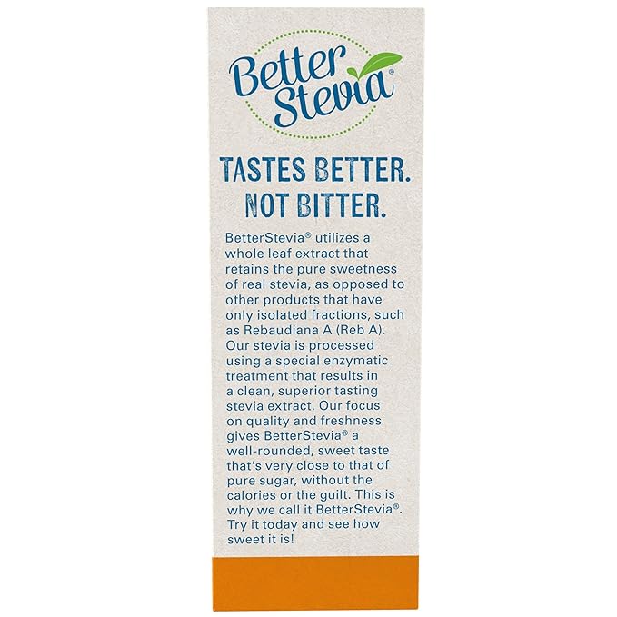 NOW Better Stevia, Zero-Calorie Sweetener, Original, 100 Packets 100G