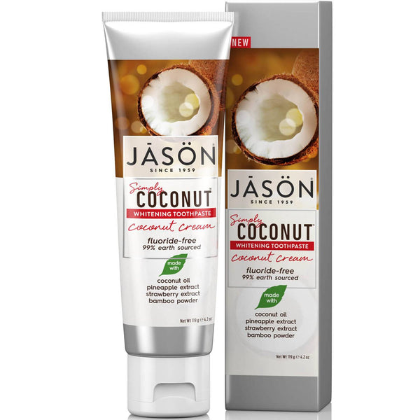 JASON Simply Coconut® Whitening Toothpaste, Coconut Cream 119 G