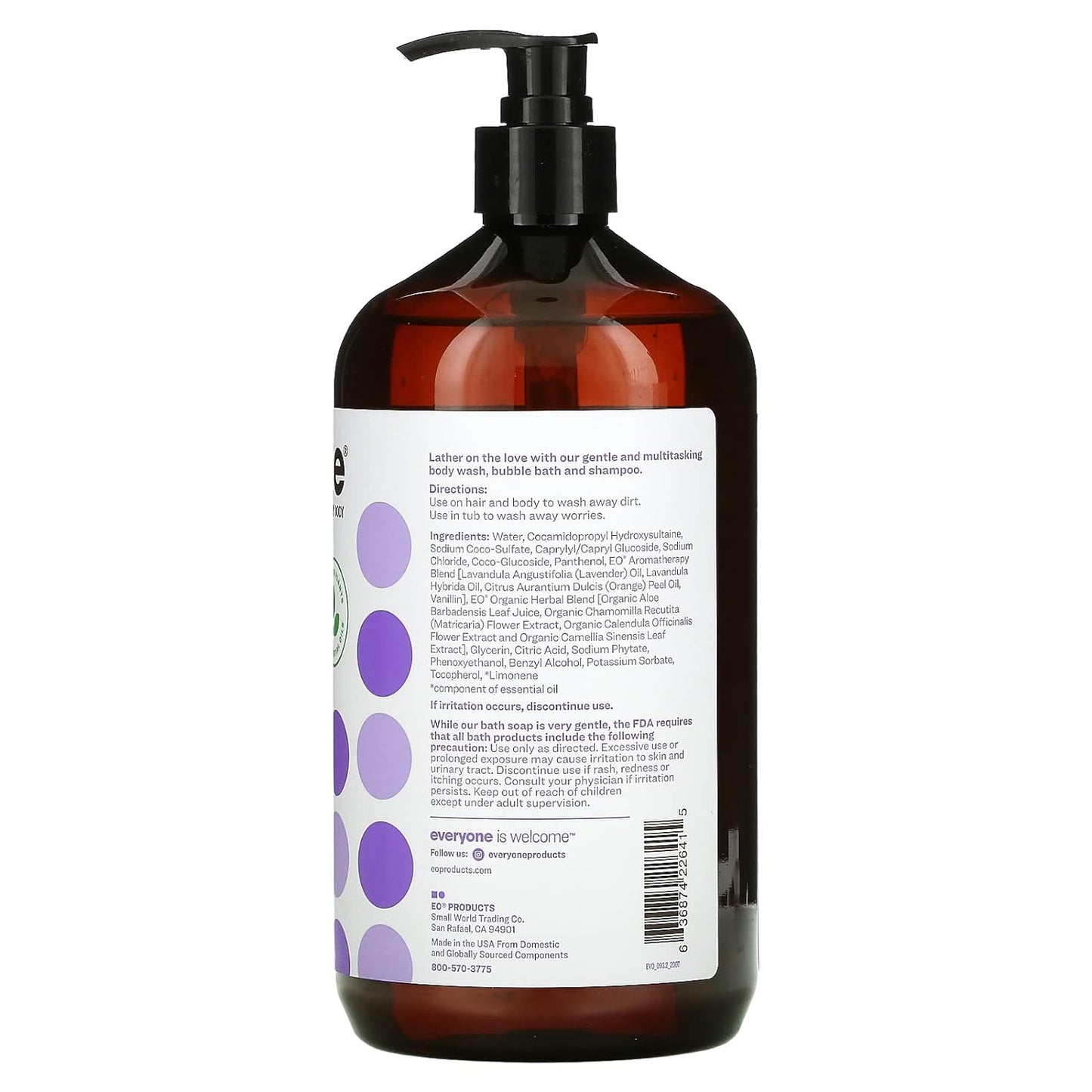 Everyone 3 In 1 Kids Soap Lavender + Alo (946 ML)