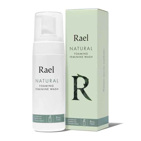 RAEL Inc. Natural Foaming Feminine Wash, For Sensitive Skin, Fragrance Free, 150ML