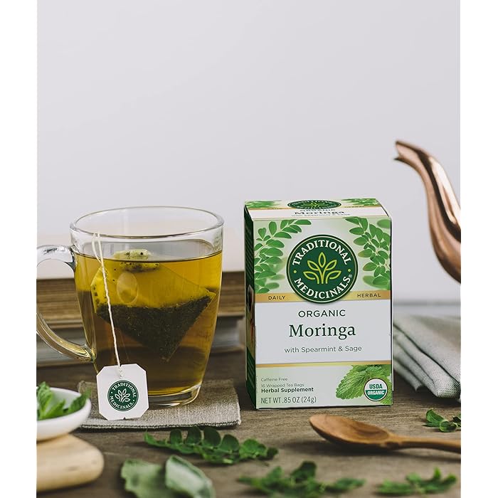 Traditional Medicinals Organic Moringa Leaf with Spearmint & Sage 24G