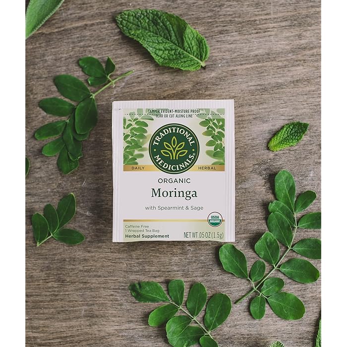 Traditional Medicinals Organic Moringa Leaf with Spearmint & Sage 24G