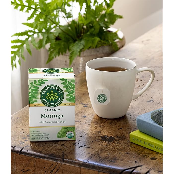 Traditional Medicinals Organic Moringa Leaf with Spearmint & Sage 24G