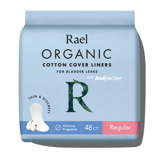 Rael Regular Organic Cotton Cover Incontinence Liners 48ct