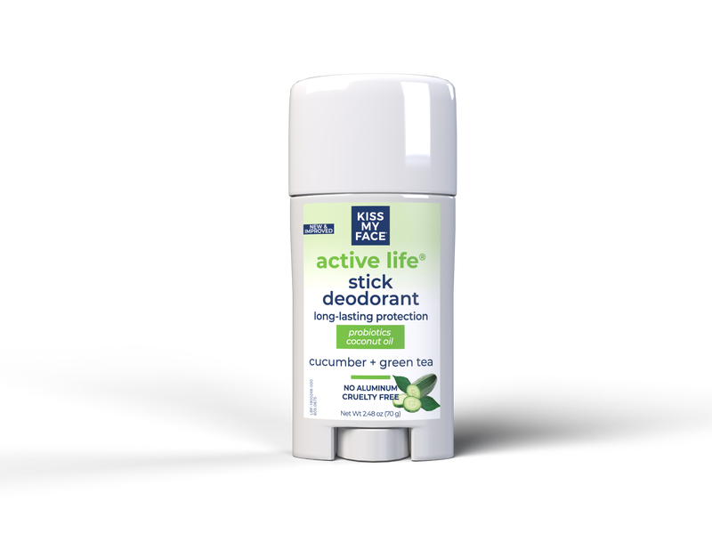 Kiss My Face Active Life Stick Cucumber Green Tea Deodorant 70g