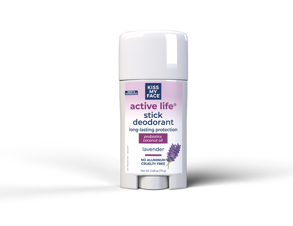 Kiss My Face Active Life Stick - Lavender Deodorant 70g