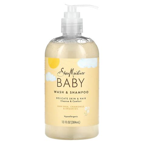 SheaMoisture, Baby Wash & Shampoo, Raw Shea, Chamomile & Argan Oil, 384ML