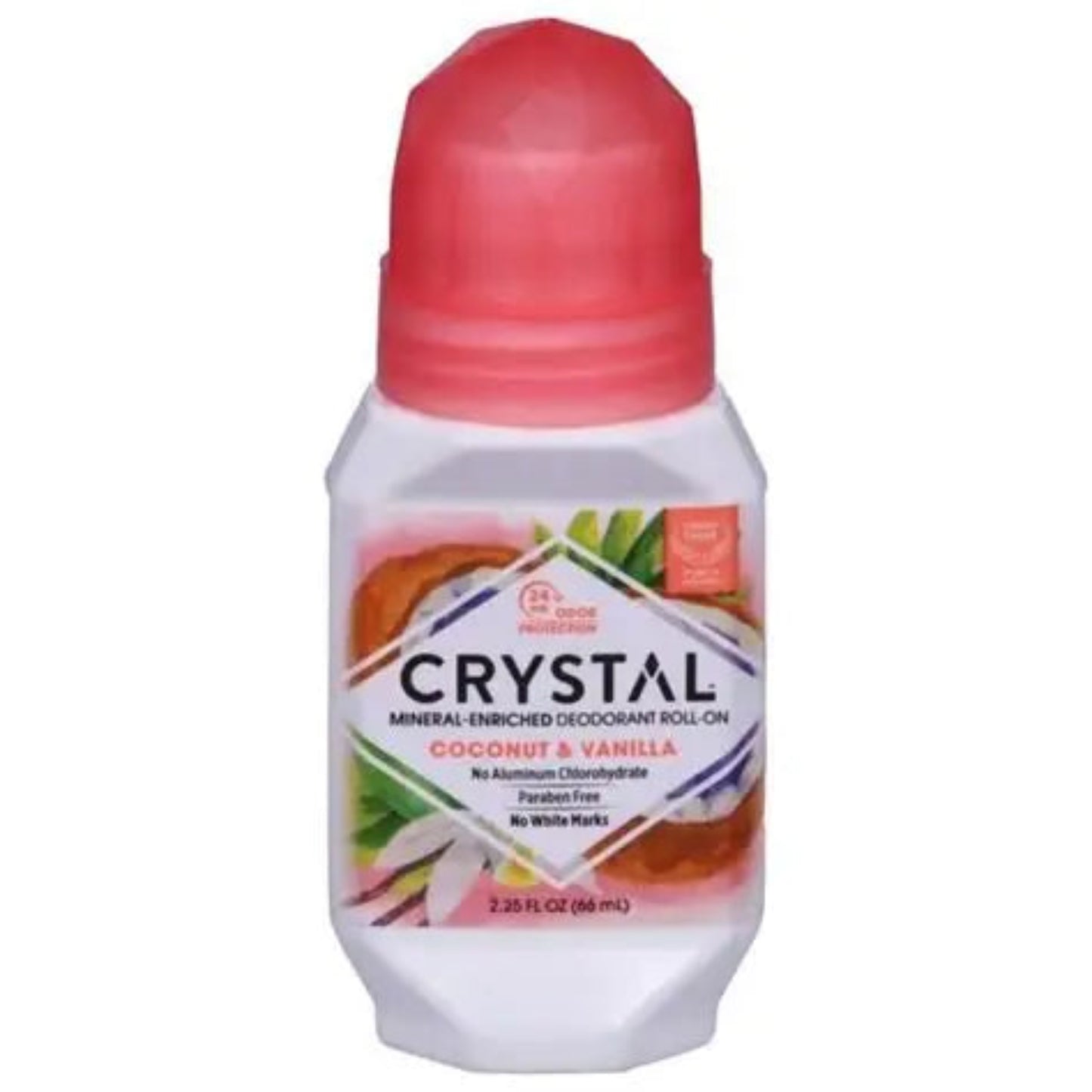 Crystal Mineral Deodorant Roll-On Coconut & Vanilla 66ml