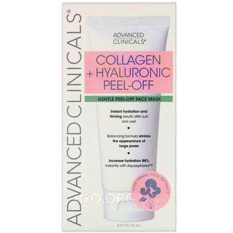 Advanced Clinicals Collagen Hyaluronic Acid Anti Aging Peel Off Face Mask,101ml