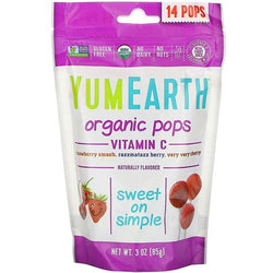 Yumearth Organic pops No Artificial - Vitamin C - 14 pops