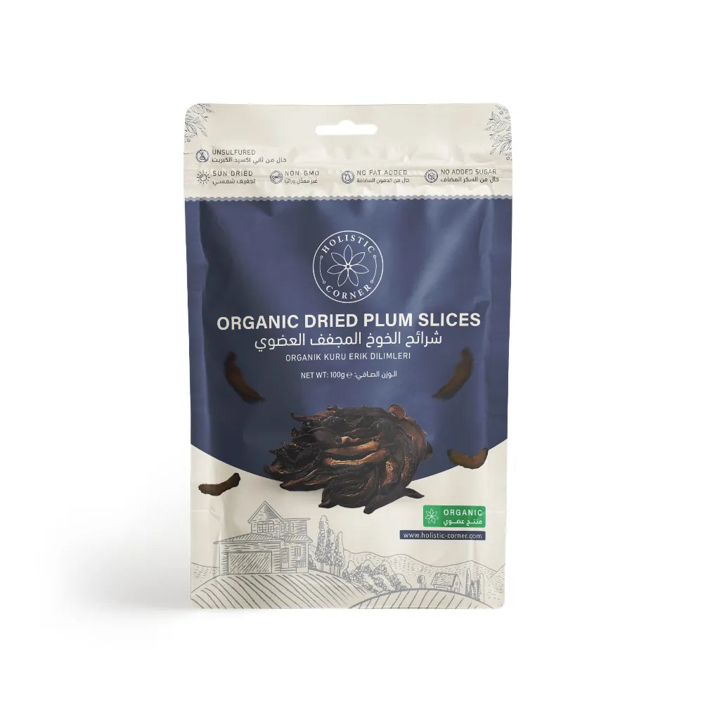 Holistic Corner Organic Dried Plum Slices 100g