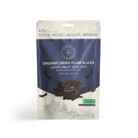 Holistic Corner Organic Dried Plum Slices 100g