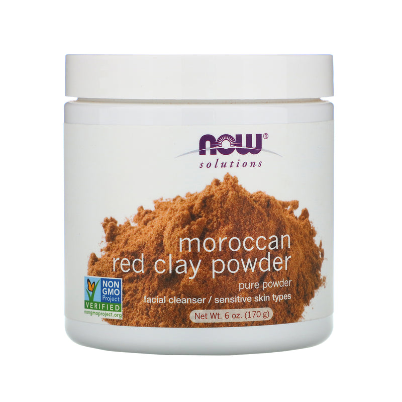 Now Solutions Moroccan Red Clay Powder 170G