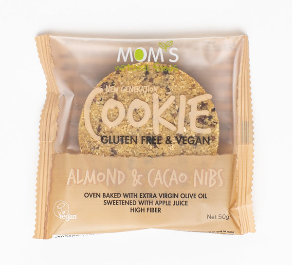 Mom's Natural Food - Almond & Cacao Nibs GF Cookie 50 G