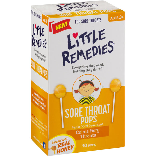 LITTLE REMEDIES Sore Throat Pops 10 Pops