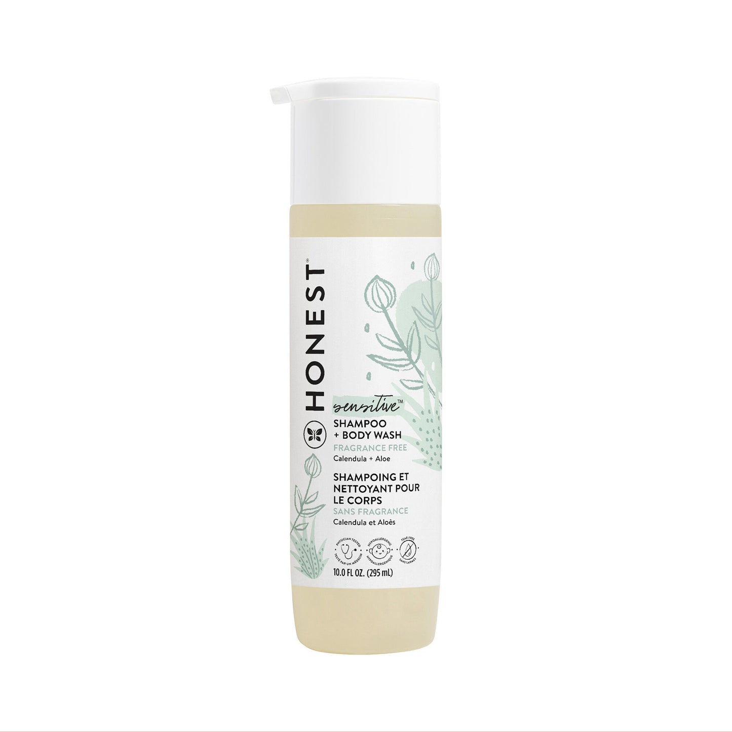 Honest Sensintive Shampoo & Body wash Fragrance Free Calendula + Aloe 295 ML