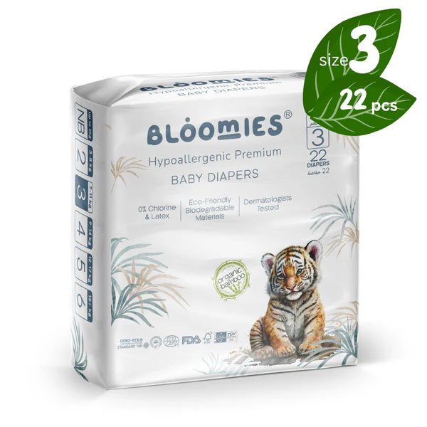 Bloomies Bamboo Baby Diapers - Size 3 (7-11kg)