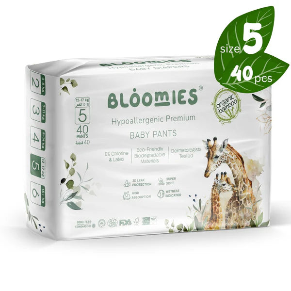Bloomies Bamboo Baby Pants - Size 5 (12-17kg)