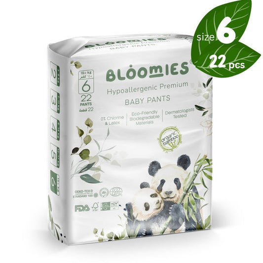 Bloomies Bamboo Baby Pants - Size 6 (15kg+)