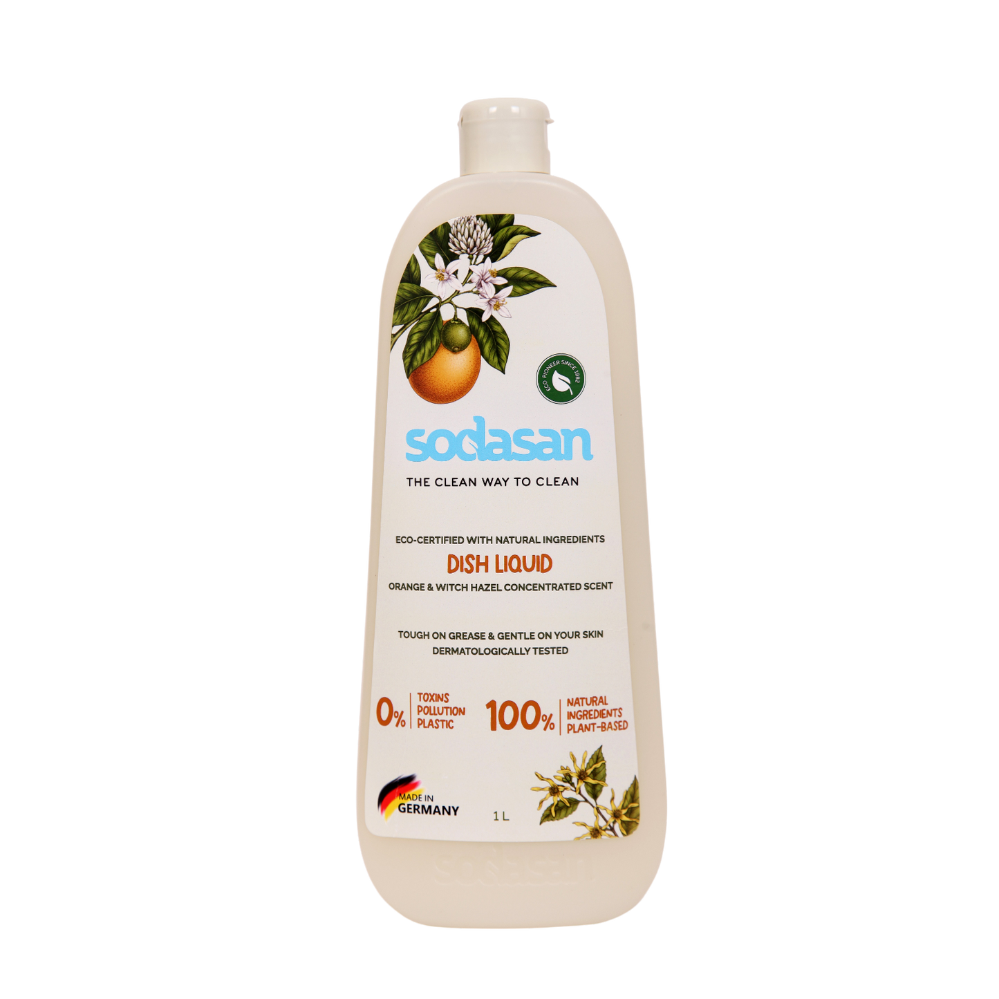 Sodasan 100% Natural Dish Balm Orange and Hazel 1Kg