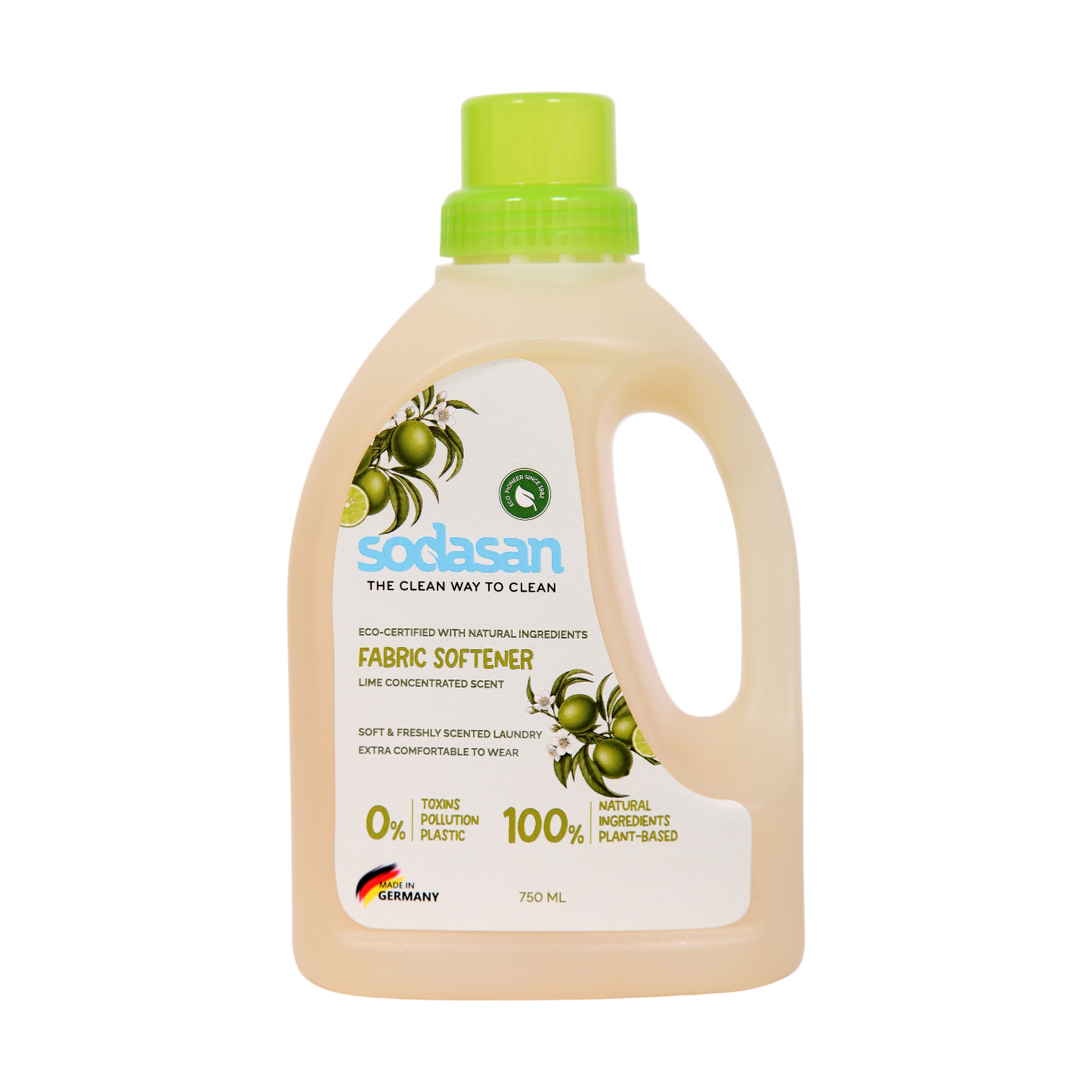 Sodasan 100% Natural Lime Fabric Softener 750g