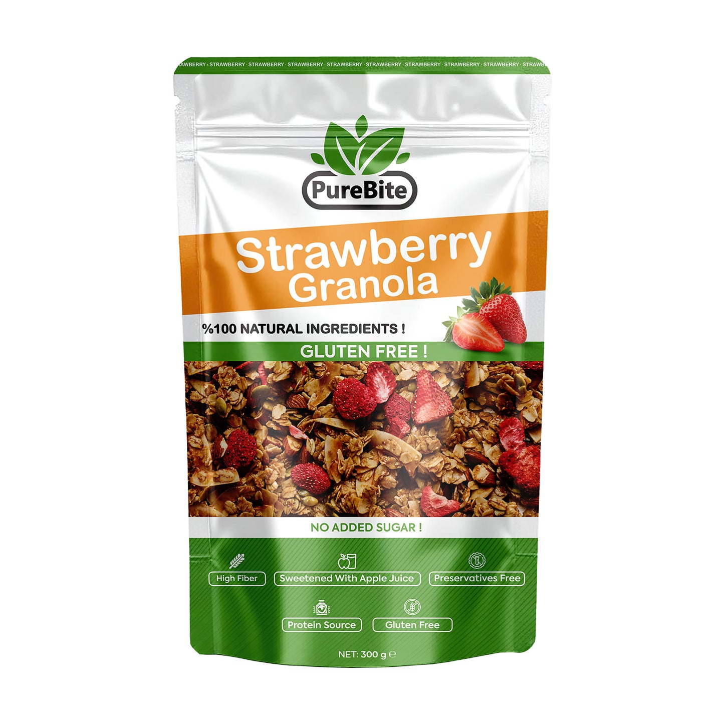 PureBite Strawberry Granola 300g