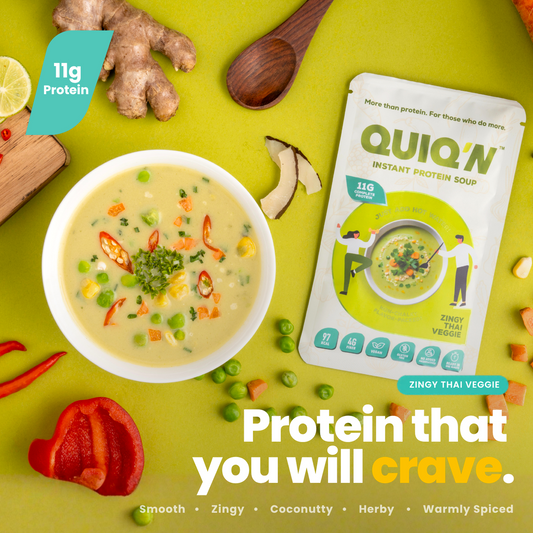 Quiq'N Instant Protein Soup Zingy Thai Veggie 25g