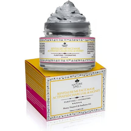 Nature Spell Revitalize Me Activated Charcoal & Honey Purifying Face Mask 100ML