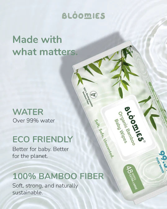 Bloomies Bamboo Baby Wipes 48pcs