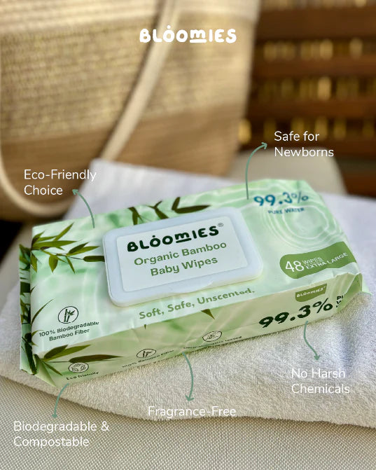 Bloomies Bamboo Baby Wipes 48pcs