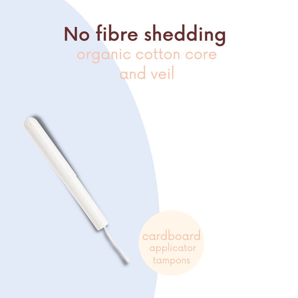 PLASTFREE 100% Organic Cardboard Applicator Tampons - Regular