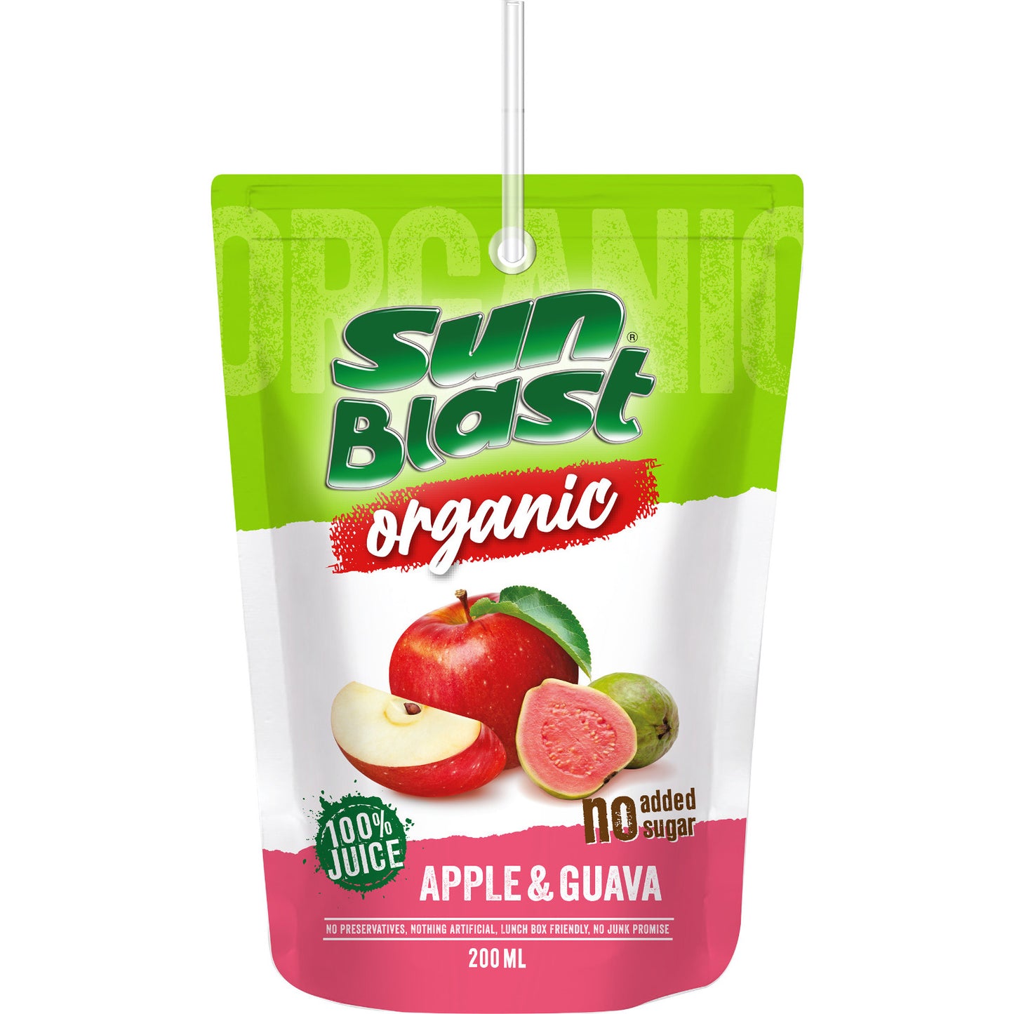 Sun Blast Organic Apple and Guava 200ml