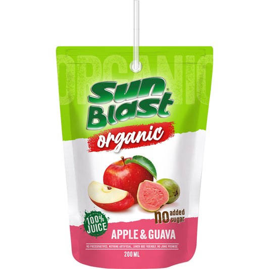 Sun Blast Organic Apple and Guava 200ml