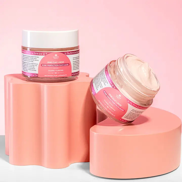 Nature Spell Pore Perfection Face Mask Pink Clay & Rose 100ML