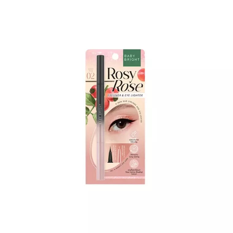 BABY BRIGHT Rosy Rose Eyeliner & Eye Lighter 02 Bride Pink