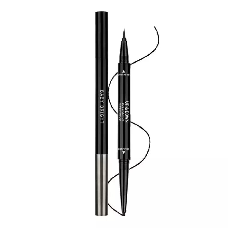Baby Bright Up And Down Duo Eyeliner 2 in 1 01 Midnight Black