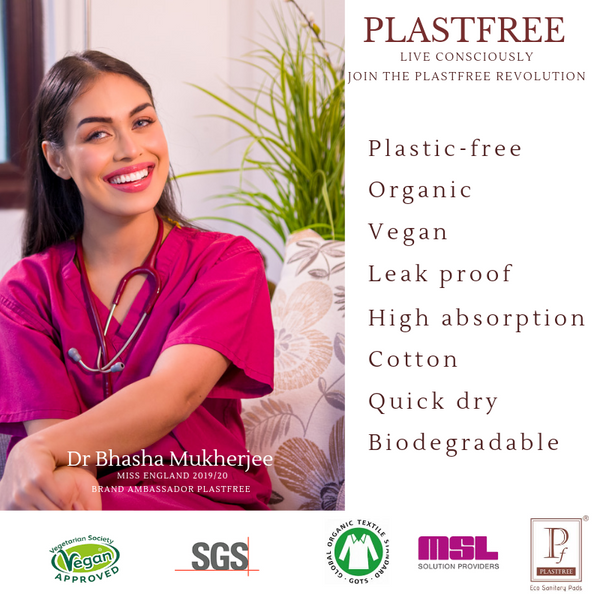 PLASTFREE 100% Organic Cardboard Applicator Tampons- Regular