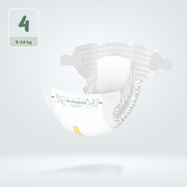 Bloomies Bamboo Baby Diapers - Size 4 (9-14kg)