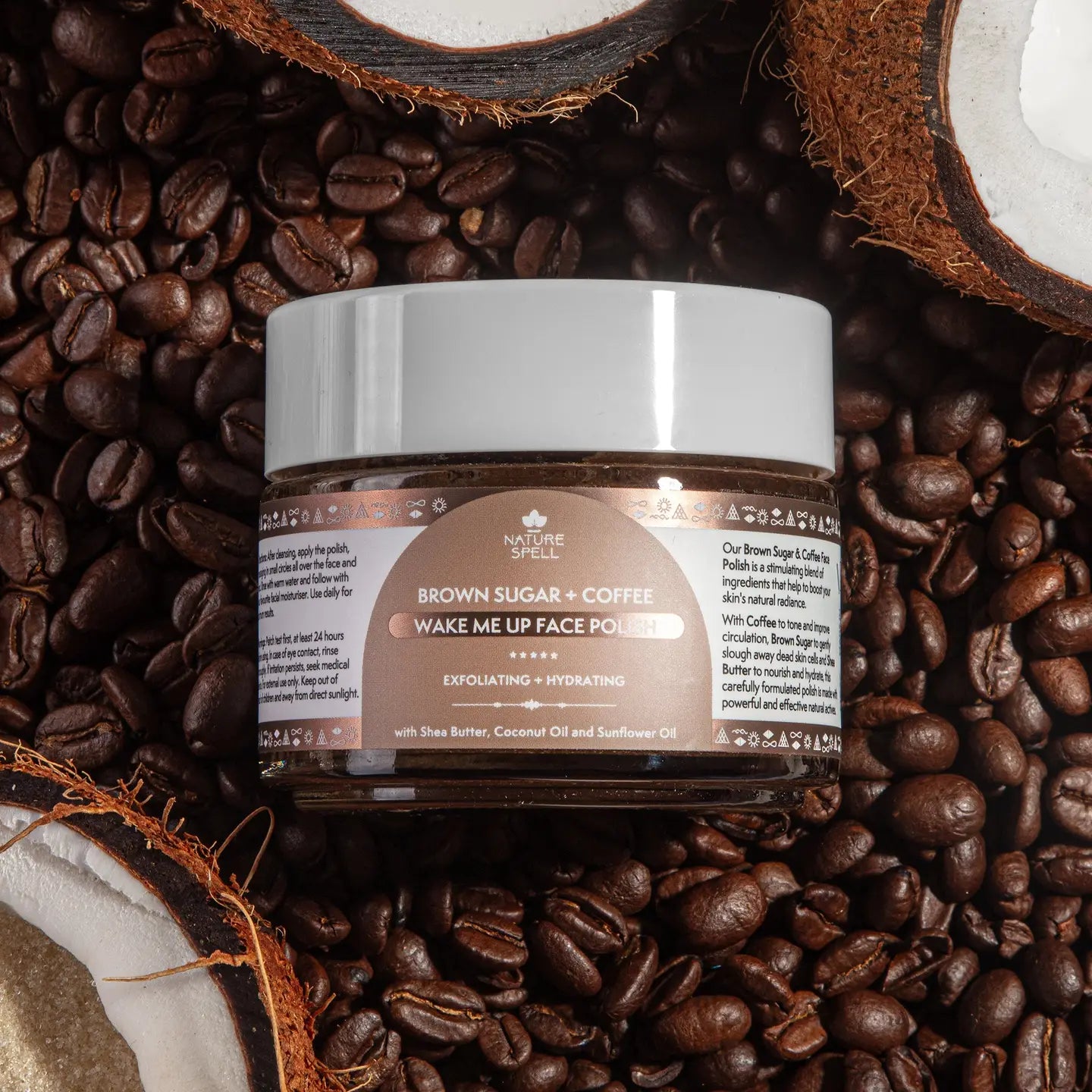 Nature Spell Wake Me Up Face Polish Brown Sugar & Coffee 100ML